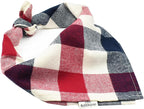 Bubblepup Dog Bandanas, Fall Dog Bandana for Boys Girls, Plaid Reversible Triangle Bibs Scarf Accessories for Dogs Pets