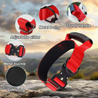 JSXD Tactical Dog Collar, 1.5 Inch Wide, Heavy Duty Military Training Collar with Handle, Metal Quick Release Buckle, 1000D Nylon, for Medium Large Dogs