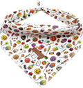 Elegant little tail Halloween Dog Bandana, Holiday Girl Boy Dog Bandanas for Small Medium Large Soft Dogs Washable Square Dog Scarf Adjustable Dog Kerchief