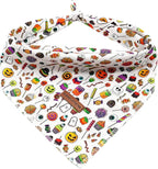 Elegant little tail Halloween Dog Bandana, Holiday Girl Boy Dog Bandanas for Small Medium Large Soft Dogs Washable Square Dog Scarf Adjustable Dog Kerchief