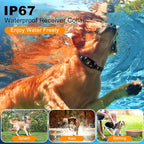 Remote Dog Training Collar Rechargeable IPX7 Waterproof with Beep Vibration & LED Flash Modes 3300ft Range for Small Medium Large Dogs