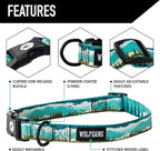 Wolfgang Heavy Duty, Adjustable Dog Collar with Quick Release Nylon Buckle for Walking & Training, GreatEscape Print, Small