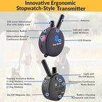 Educator ET-800 “The Boss” Dog Training E-Collar with Remote–1 Mile Range, 100 Levels Stimulation,Waterproof & Rechargeable–For Med & Lg Dogs 15 lbs+–Night Tracking Light, Expandable to 2 Dogs,Black
