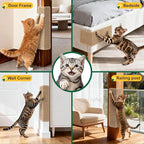 ENONCI Corner Cat Scratcher Wall Mounted for Indoor Cats, Cat Scratcher Pad for Door Frame, 19.6X9.8 Inch Anti Cat Scratch Door Furniture Protector for Couches and Walls