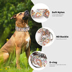 1.5 Inch Wide Dog Collar - No Pull Martingale Collar for Large Dogs, Heavy Duty Adjustable Training Collar for Medium, Large & XL Dogs(Cute Dog M)