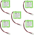 HQRP 5-Pack Battery for Dogtra 37AAAM6YMX, 40AAAM6YMX, BP-15, BP15RT, DC-7, EDT102 1600 Series, 1600NCP, 1602NCP, T&B Remote Controlled Dog Training Collar Transmitter