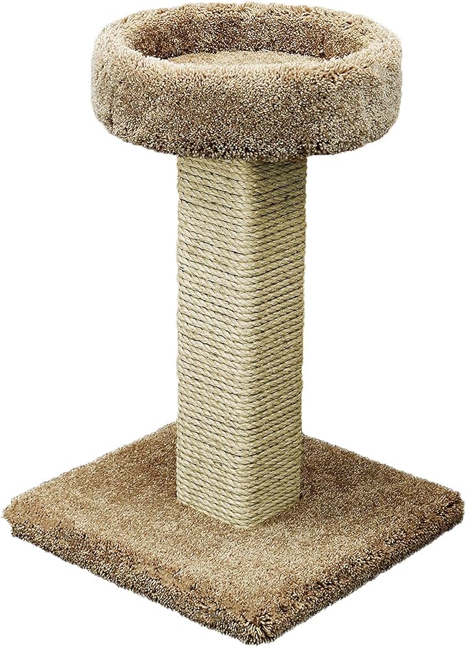 Prestige Cat Trees Brown Solid Wood Cat Scratching Post and Sleeper, Large