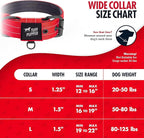 Tuff Pupper Heavy Duty Tactical Dog Collar | 1.25" Wide Ballistic Nylon | Reflective Stitching | Integrated ID Tag Holder | Stainless Steel Buckle | Padded Lining | Small & Medium Dogs (Red, Small)
