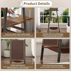 Modern Cat Tree 58-Inch Tower for Large Cats with Scratching Board, Extra Large Perch, Hammock & Removable Washable Pads, Multi-Level Cat Furniture for Bird Watching & Play, Walnut