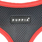 Puppia Soft Dog Harness II Mesh Over-The-Head All Season No Pull No Choke Walking Training Adjustable for Small & Medium Dog - Grey - S