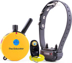 Educator ET-400 E Collar for Dog Training with Remote - 3/4 Mile Range, Waterproof, 100 Blunt Stimulation Levels, Tone or Vibration Mode, Night Tracking Light for Small, Medium & Large Dogs
