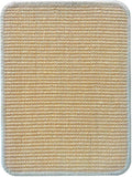 Cat Scratcher Mat Natural Sisal Cat Scratching Pads with Self-Adhesive Horizontal Floor Rug for Indoor Cats Grinding Claws Nails, Beige, 12" x 16"