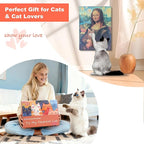 Art Cat Scratching Pad,Wall Scratcher for Indoor Cats - 16.54x11.81x1.18 Inches, Double-Sided Use, Cat Cardboard Scratcher Fits All Breeds & Sizes, Easy to Install,Cat Gifts