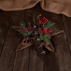 Hanging Door Bells – Handmade Sleigh Bells & Dog Training Bells for Potty Training, Holiday Décor, and Multi-Purpose Door Use (Havana - Silver Bells)