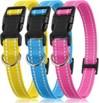 PetJoy Replacement Strap for E-Collar with Reflective Strip & D-Ring – 3 Pack Adjustable Nylon Collar Band for Small, Medium & Large Dogs