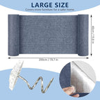 Cat Scratch Pad 78.7x15.8 Inch Self-Adhesive Trimmable Durable Cat Claws Furniture Protector for Couch Sofa Wall Door