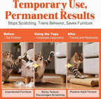 20 Pack Cat Scratch Furniture Protector – Double-Sided Sticky Deterrent Training Tape from Cat Claws, Clear Anti-Scratch Guard for Couch, Sofa, Doors, Easy Apply & Residue-Free, Not for Leather,Velvet