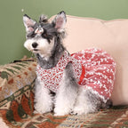 CuteBone Dog Birthday Christmas Dress Girl Puppy Skirt Tutu Cat Wedding Outfit Pet Party Clothes for Small Dogs Costume DD09XXS