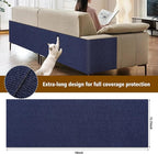 Cat Scratch Furniture Protector – DIY Climb Scratch Mat, Couch Protector from Cat Claws, Trimmable Self-Adhesive Carpet for Sofa, Furniture, Cat Tree (Dark Blue, 78.7" x 15.8")