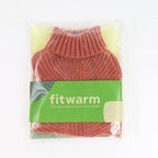 Fitwarm Thermal Knitted Dog Sweater Doggy Winter Coat Pet Clothes Doggie Turtleneck Jacket Puppy Outfits Cat Sweatsuit Red Medium