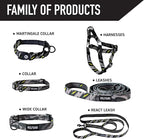 Wolfgang Heavy Duty Martingale Dog Collar with Quick Release Nylon Buckle for Walking & Training, DarkSkies Print, Medium