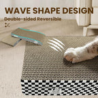 Cat Scratching Board, 2 Packs Corrugate Cat Scratcher for Indoor Cats, Cat Scratch Pad with Double-Sided Usability