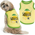 Parisian Pet Dog Shirt – 100% Cotton Shirts for Medium Dogs – Sleeveless Puppy Vest – Lightweight and Breathable Pet Apparel – Pullover Summer Dog Clothes - Stretchy Funny T Shirts for Dogs