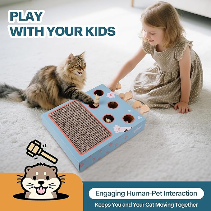 PAWISE Cat Scratcher – Reversible Cardboard Scratching Pad, Durable Cat Scratch Bowl & Bed, Interactive Scratcher for Indoor Cats & Kittens (10X2.4X13.8)