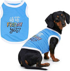Parisian Pet Dog Shirt – 100% Cotton Shirts for Large Dogs – Sleeveless Puppy Vest – Lightweight and Breathable Pet Apparel – Pullover Summer Dog Clothes - Stretchy Funny T Shirts for Dogs
