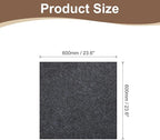 uxcell Self-Adhesive Cat Scratching Mat, 1 Roll 23.6" x 23.6" Couch Protector from Cat Claws for DIY Sofa, Wall, Doors, Cut Anti Cat Scratch Pad Carpet Mat, Dark Gray
