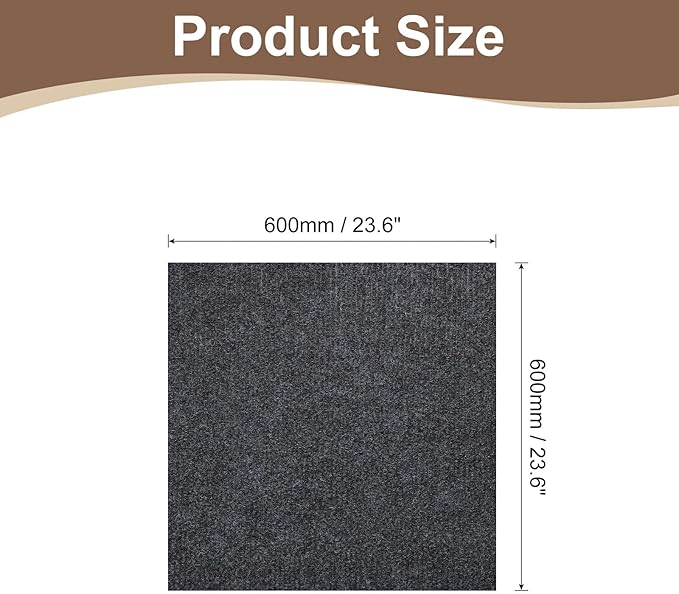 uxcell Self-Adhesive Cat Scratching Mat, 1 Roll 23.6" x 23.6" Couch Protector from Cat Claws for DIY Sofa, Wall, Doors, Cut Anti Cat Scratch Pad Carpet Mat, Dark Gray