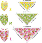 10PCS Easter Dog Bandanas for Medium Dogs Triangle Bibs Scarves Boys and Girls Grooming Accessorie