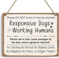 No Soliciting Sign For House, Do Not Knock Or Ring Doorbell, Do Not Knock Or Ring Doorbell, Rustic Hanging Sign For Front Door, Nursery Home Bedroom - f004