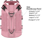 ICEFANG GN3 Tactical Dog Harness for X-Small Dogs, 6X Quick-Release Buckles,Dog Molle Vest with Handle,3/4 Body, Hook and Loop Panel for ID Patch,No Pulling Front Clip (XS (Chest: 17"-23"), Pink)