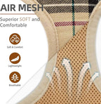 Pupteck Soft Mesh Dog Harness Sized and Leash Set Pet Puppy Cat Comfort Padded Vest No Pull Harnesses, Beige, Medium