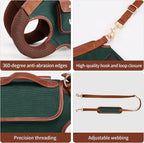 Dog Lift Harness Dog Carrier Dog VES Harness Adjustable Dog Leash with Small Puppy Treat Bag（Green,L）