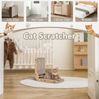 Cat Scratcher, 16.9 L Shape Cat Scratch Pad Wall Mounted, Cat Scratching Cardboard for Indoor Cats