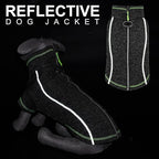 cyeollo Fleece Dog Jacket Sweater with Fleece Lining Zipper Reflective Jackets with D Ring Small Dog Clothes Winter Warm Indoor and Outdoor Coats