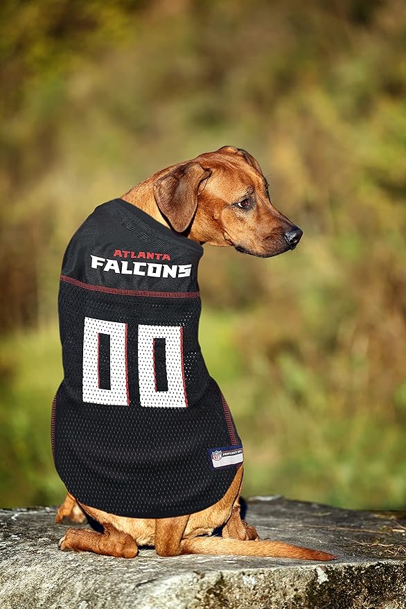 Pets First NFL Atlanta Falcons Dog Jersey, Size Large, Football Shirt Costume for Pet, Dog Sports T-Shirt, NFL Team Clothing for Cats, Licensed Pet Apparel Available in 7 Sizes and 32 Teams