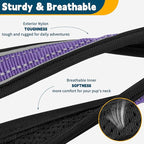 Mayerzon Martingale Collar for Medium Large Dogs, No Pull Dog Collar with Buckle, Soft Padded Reflective Martingale Dog Collar for Training Walking Outdoor(Purple, XL)