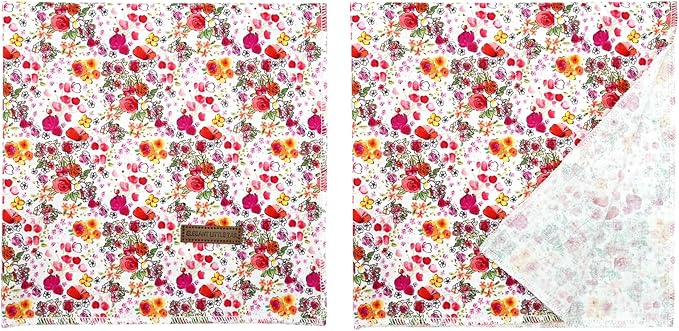 Elegant Little Tail Reversible Washable Cotton Dog Bandana - 1PC Triangle Kerchief Bib Scarf for Small, Medium & Large Dogs