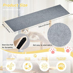 Cat Scratch Furniture Protector, 39.3''x15.8'' Trimmable DIY Self-Adhesive, Durable Corner Scratcher Couch Protectors from Cat Claws for Sofa, Tree Shelves & Scratching Posts (Light Gray)