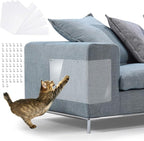 in handFurniture Scratch Guards, 8PCS X-Large Premium Flexible Vinyl Cat Couch Protector Guards with Pins No Adhesive for Protecting Your Upholstered Furniture, Cat Scratch Deterrent Pad