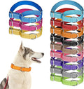 12 Pcs Martingale Collar for Medium Dogs Adjustable Pet Training Collar Reflective Dog Collar with Durable Metal Buckle Heavy Duty Nylon No Pull Martingale Collar for Small Medium Large Dogs, Small