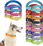 12 Pcs Martingale Collar for Medium Dogs Adjustable Pet Training Collar Reflective Dog Collar with Durable Metal Buckle Heavy Duty Nylon No Pull Martingale Collar for Small Medium Large Dogs, Small