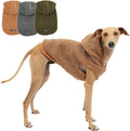 Tuff Pupper Fleece Dog Hoodie Sweater | Teddy Sherpa Outer & Soft Polar Fleece Lining | Adjustable Fit Winter Coat with Hood, Leash Hole, Ribbed Cuffs | for Small Medium Large XL XXL Dogs (Brown, XS)