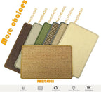 Cat Scratcher Mat, 23.6 x 15.7inch,Natural Sisal Cat Scratchers for Indoor Cats with Velcro Tapes,Cat Scratching Pad Rug,Horizontal Cat Scratching Mat Protect Furniture and Sofas (Brown)