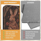 2 Pack Art Cat Scratcher, Wall-Mountable Cat Scratch Pad, Cat Wall Scratcher 16.7x11x1 Inch Cat Scratching Board for Indoor Cats Toy(Butterfly & Rabbit)