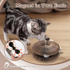 Magic Organ Cat Scratcher Board, Foldable Cat Toy with Bell Cat Grinding Claw, Interactive Cat Scratcher Pad Toy for Indoor Cats