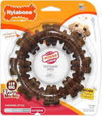 Nylabone Textured Ring Power Chew Toy for Large Dogs, Durable Dog Toys for Aggressive Chewers, Strong Dog Chew Bones To Keep Them Busy, Flavor Medley, X-Large - 50+ lbs, 1 Count